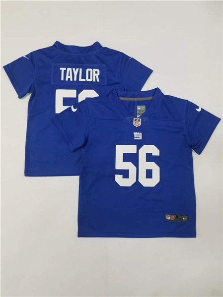 Toddlers New York Giants #56 Lawrence Taylor Royal Vapor Untouchable Limited Stitched Football Jersey